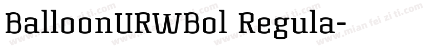 BalloonURWBol Regula字体转换